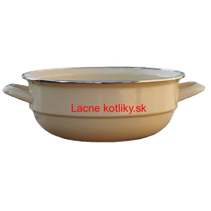 Smaltovaná misa 24 cm bežová
