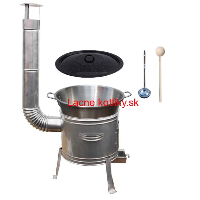 Nerezový kotol 40 L (1,2 mm) + nerezová kotlina 45 cm TOPLUX