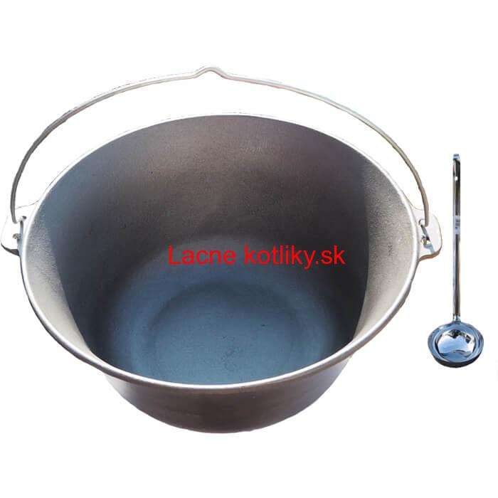 Liatinový kotlík 14,5 L + antikórová naberačka
