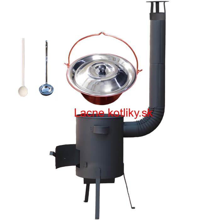 Medený kotlík 20 L (1,2 mm) + žiaruvzdorná kotlina 42 PLUS 600 4 MM