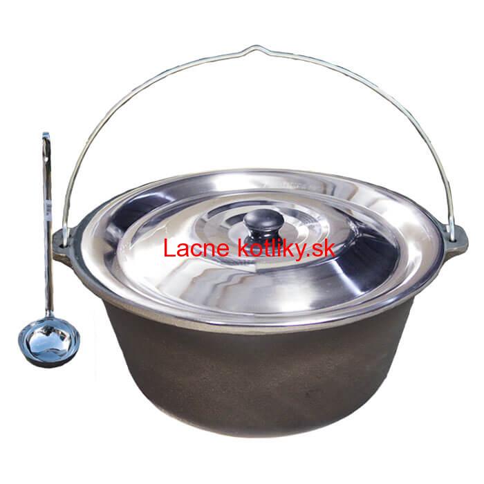 Liatinový kotlík 10,8 L + antikorová pokrievka