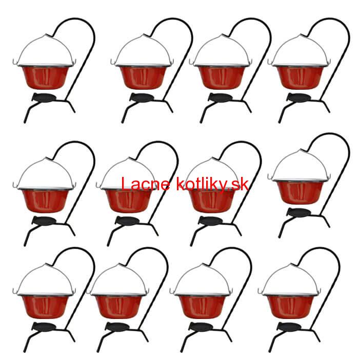 Servírovacia súprava SMALT RED 12 ks