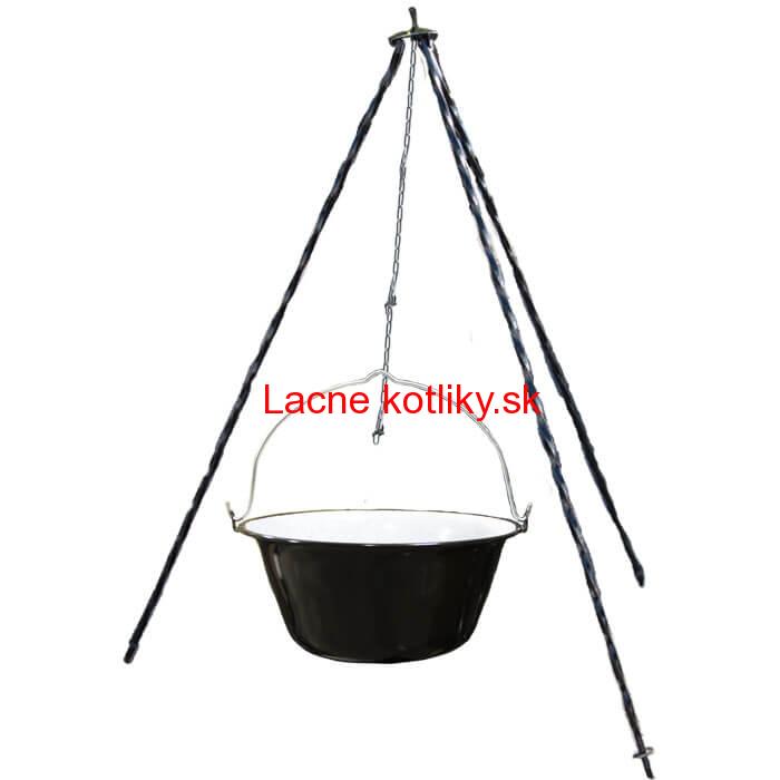 Smaltovaný kotlík 16 L + trojnožka 1,2 m