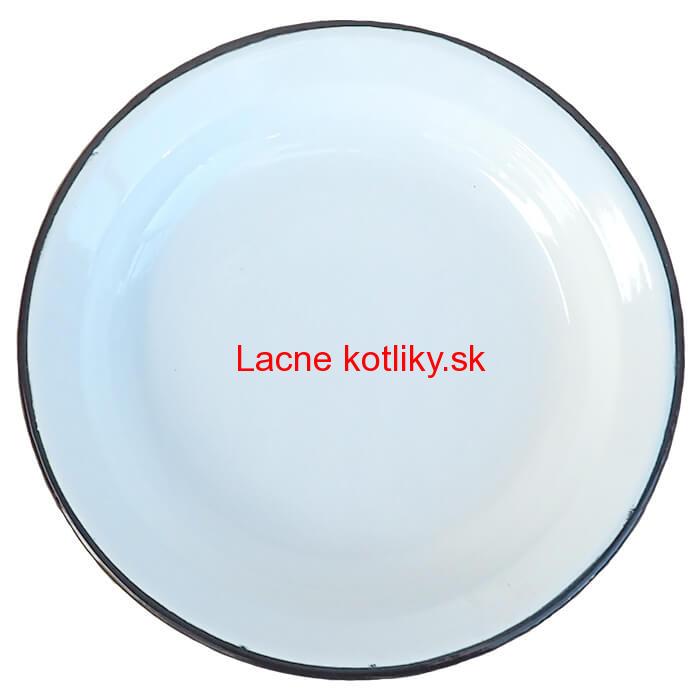 Smaltovaný hlboký tanier 28 cm Biely