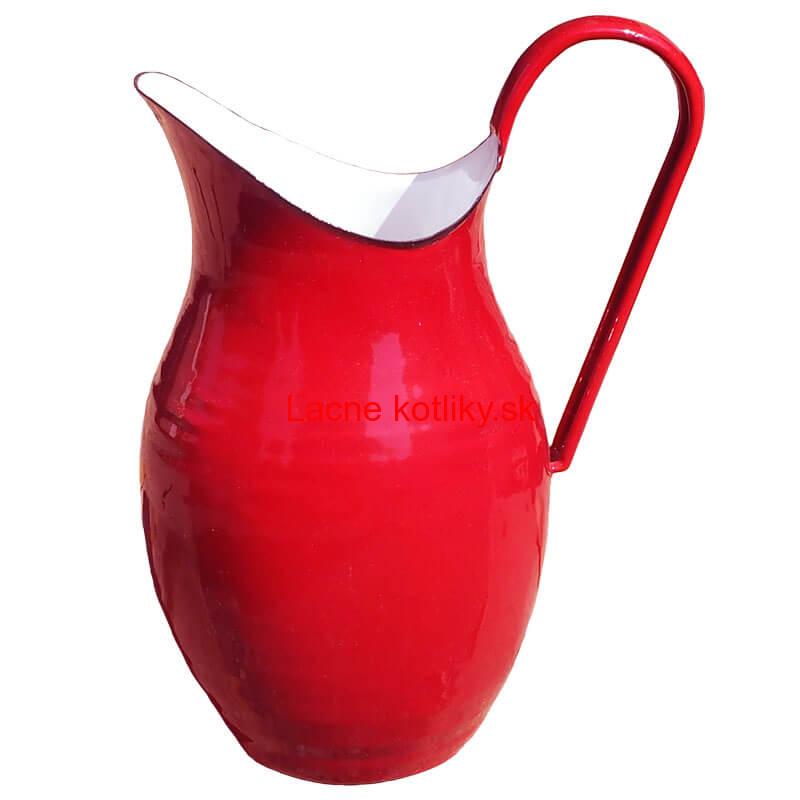 Smaltovaná krhla 2 L ČERVENÁ