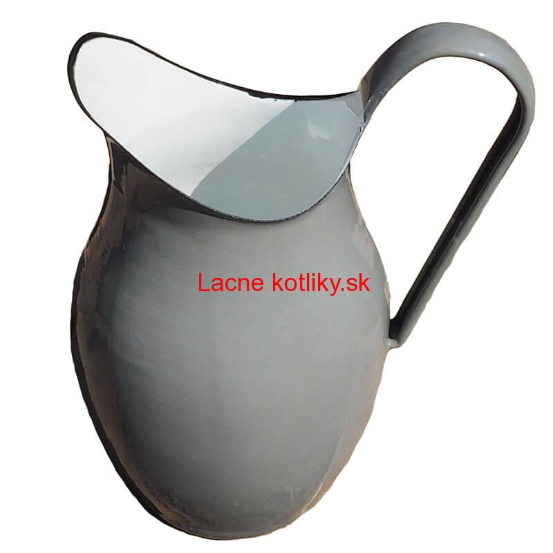 Smaltovaná krhla 2 L ŠEDÁ