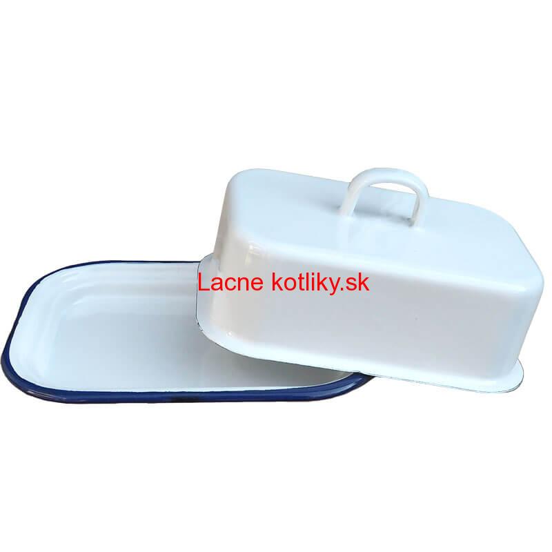 Smaltovaná maselnička - biela