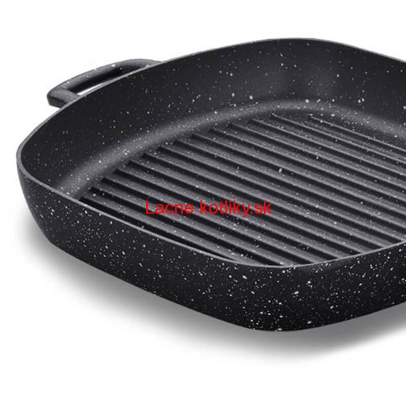 Grilovacia panvica s rúčkou 28 x 28 Grill Plus Volkanit