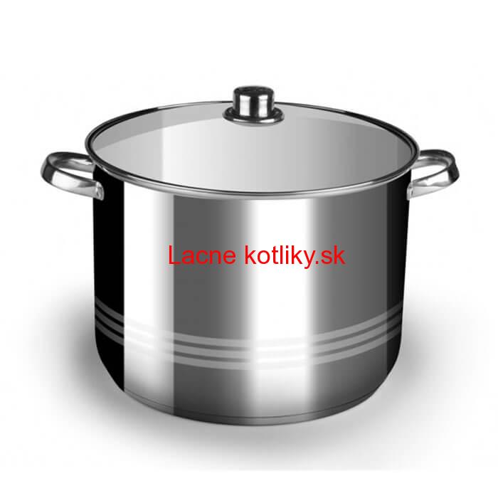 Nerezový hrniec 19 L + sklenená pokrievka