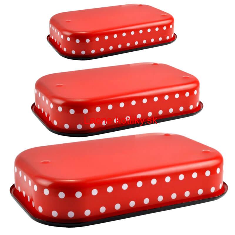 Smaltovane pekáče DECOR 3 ks