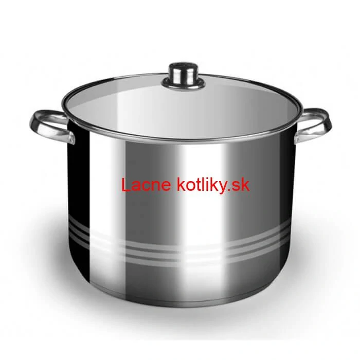 Nerezový hrniec 9 L + sklenená pokrievka
