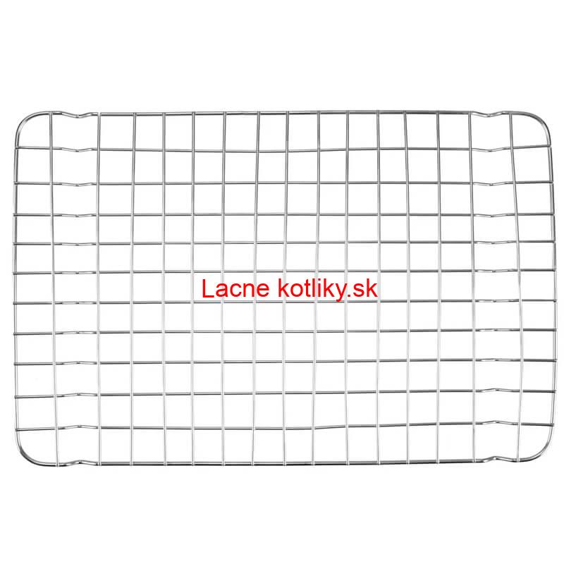 Nerezový rošt na pekáč na grilovanie a pečenie 39 x 25 cm