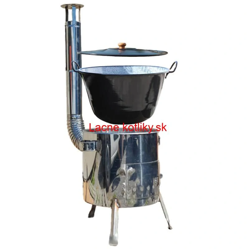 Smaltovaný kotol 70 L + nerezová kotlina 53 cm LUSTRO