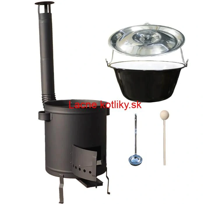 Smaltovaný kotlík 16 L (1,2 mm) + hrubostenná (1,5 mm) a žiaruvzdorná kotlina 39 PLUS 600