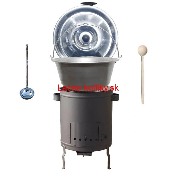 Nerezový kotlík 15 L (1,5 mm) + hrubostenná (1,5 mm) a žiaruvzdorná kotlina 36 PLUS 600