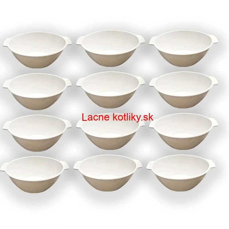 Sada 12 ks: Plastová miska na fajnový kotlíkový guláš a polievky – 500 ml