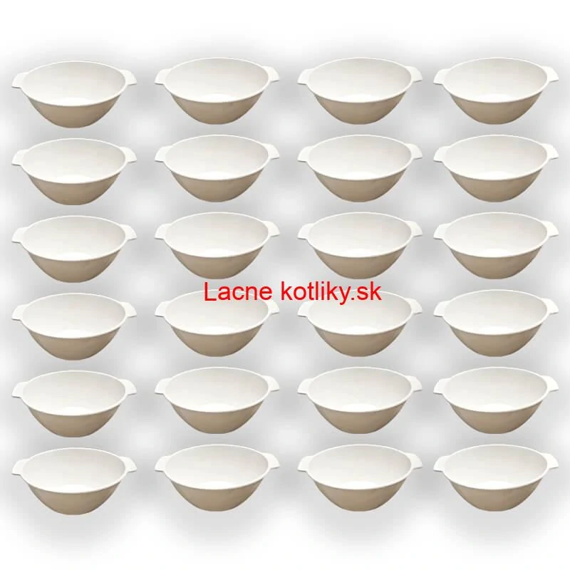 Sada 24 ks: Plastová miska na fajnový kotlíkový guláš a polievky – 750 ml
