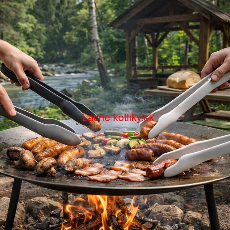 Kuchynské kliešte – súprava 3 ks (obracačky na grilovanie)