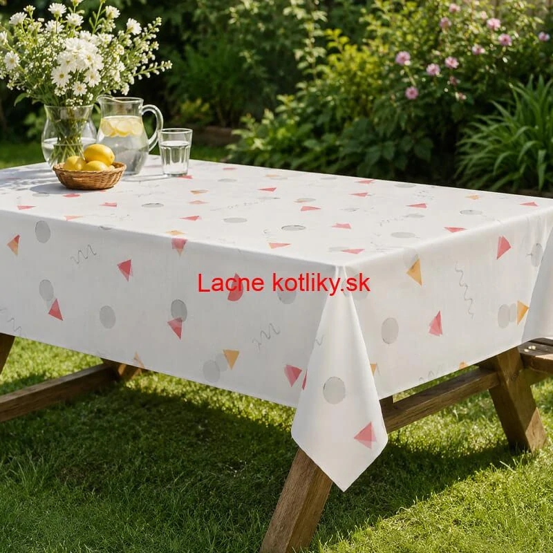 Umývateľný PEVA obrus Veselé tvary 137 × 183 cm