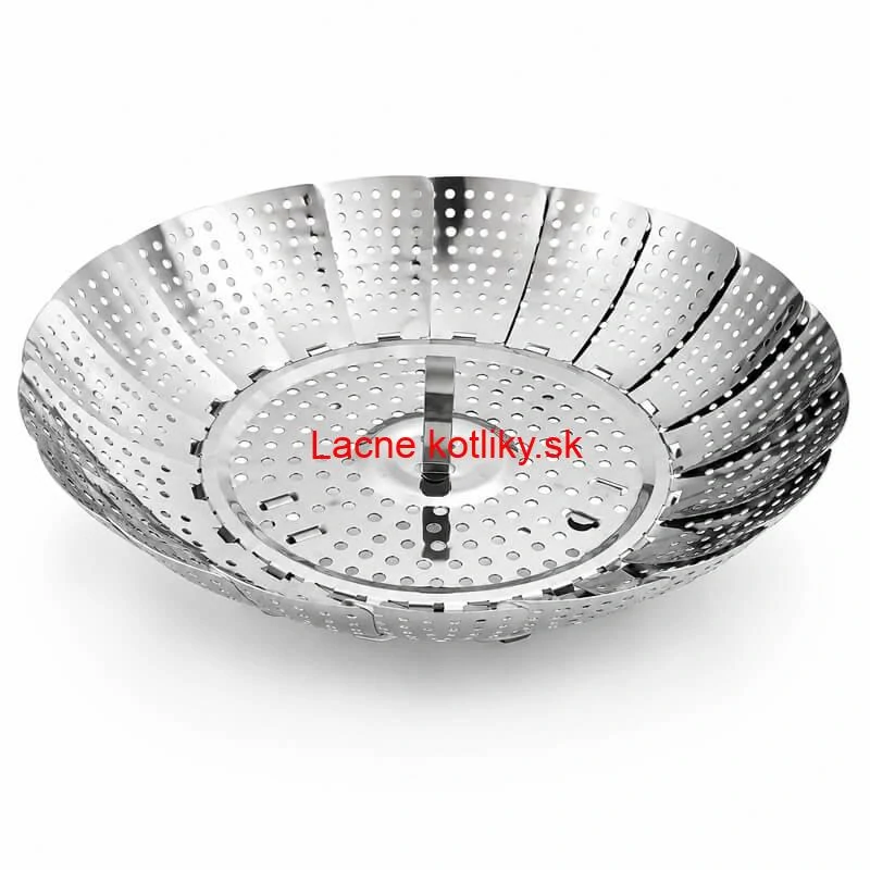 Skladací nerezový parák 16–28 cm na knedle a zeleninu