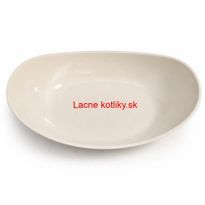 Plastová servírovacia miska loďka 28,5 cm – smotanová