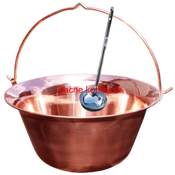 Medený kotlík 10 L + antikórová naberačka