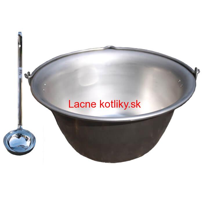 Nerezový kotlík na guláš 20 L (1,5 mm) + antikórová naberačka