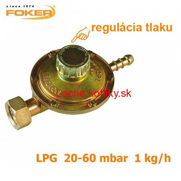 Tlakový regulátor LPG 20-60 mbar