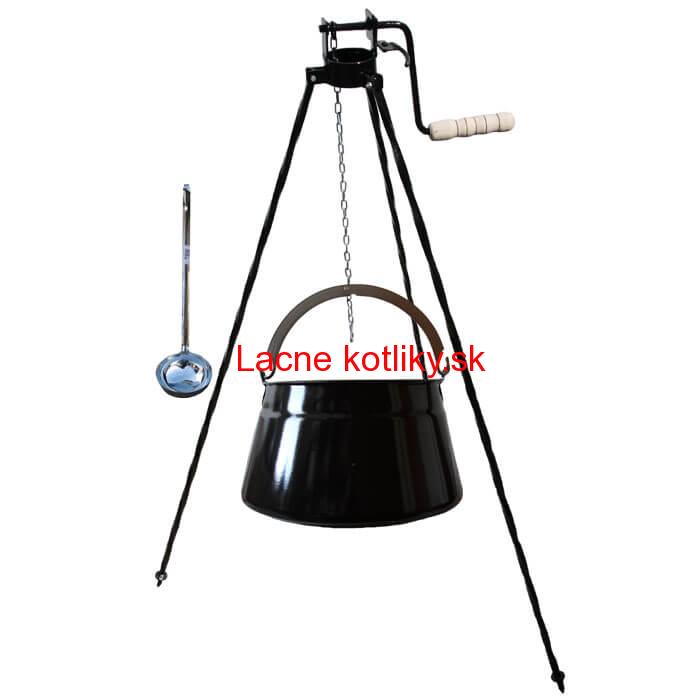 Kotlík na ryby 30 L + trojnožka s kladkou VAR