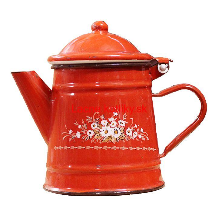 Smaltovaná kanvica 0,5 L DEKO