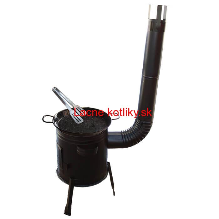 Paella smaltovaná panvica 42 cm + Kotlina 39 cm a obracačka na mäso Party