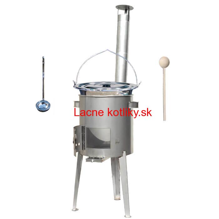 Antikorový kotlík 22 L (0,8 mm) + nerez. kotlina 42 cm LUXUS