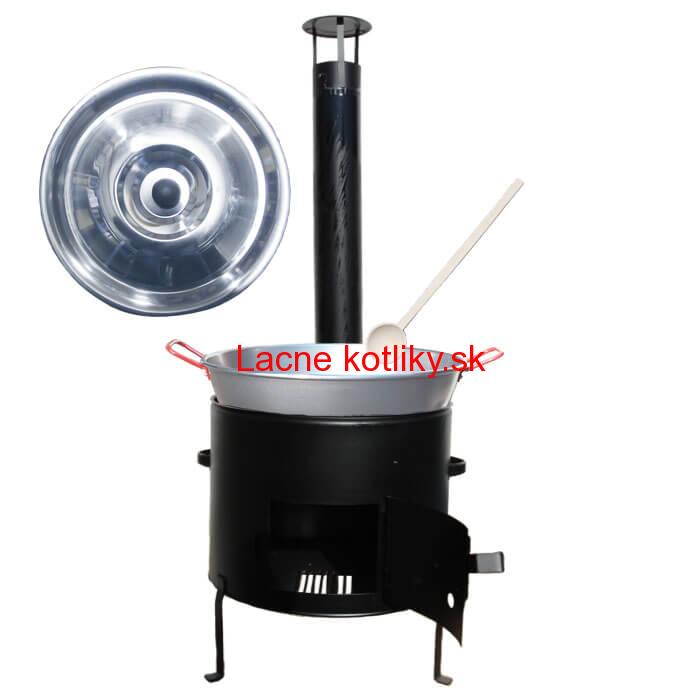 Panvica PAELLA (WOK) 36 cm + kovová kotlina 36 cm GARCIMA