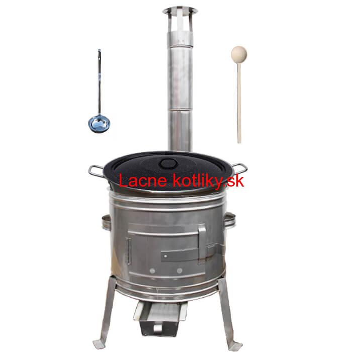 Nerezový kotol 40 L (1,2 mm) + nerezová kotlina 45 cm TOPLUX