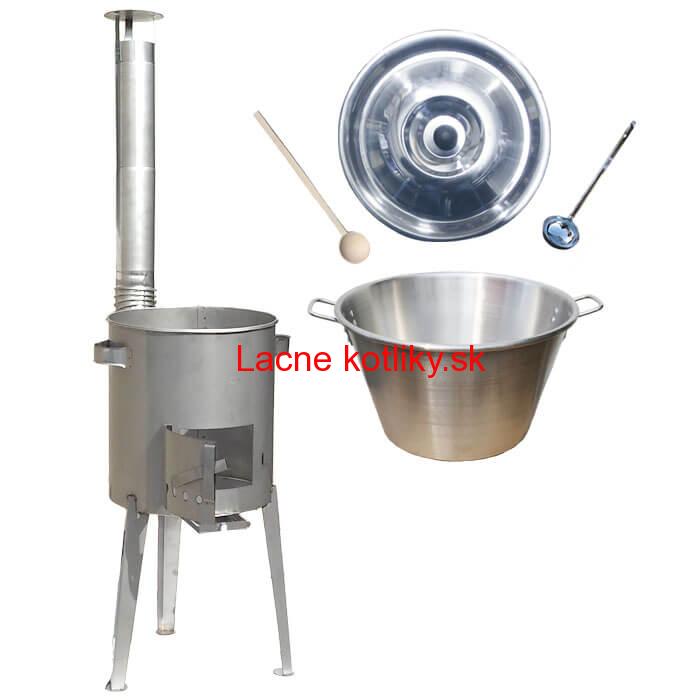 Nerezový kotol 40 L (1,2 mm) + nerezová kotlina 45 cm LUXUS