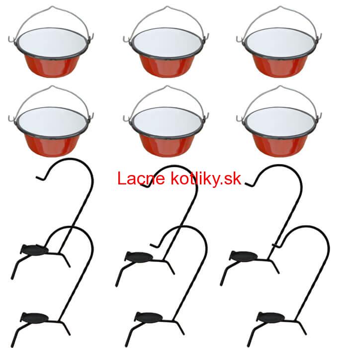 Servírovacia súprava SMALT RED 6 ks
