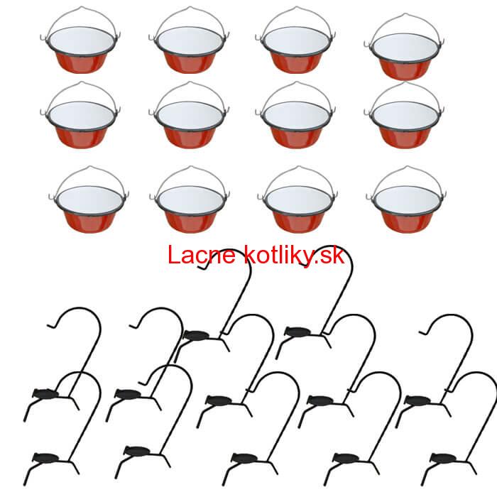 Servírovacia súprava SMALT RED 12 ks