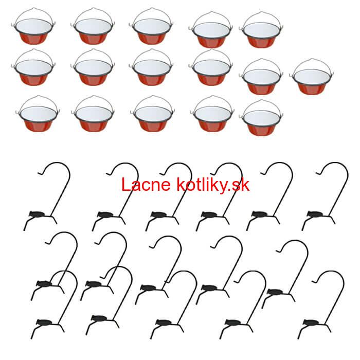 Servírovacia súprava SMALT RED 16 ks