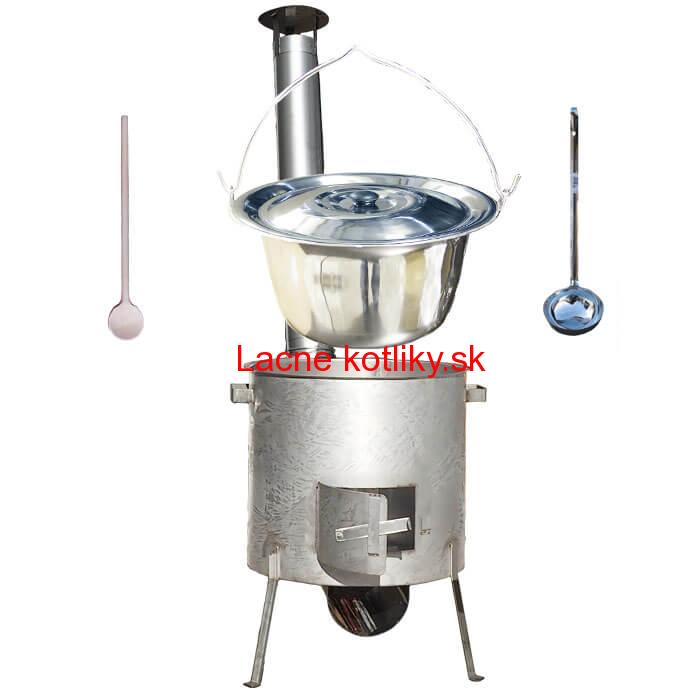Nerezový kotlík 15 L (1,2 mm) INOX, zosilnená vysoká nerezová kotlina 36 cm KOMFORT
