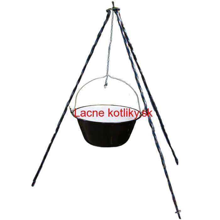 Smaltovaný kotlík 16 L + trojnožka 1,2 m