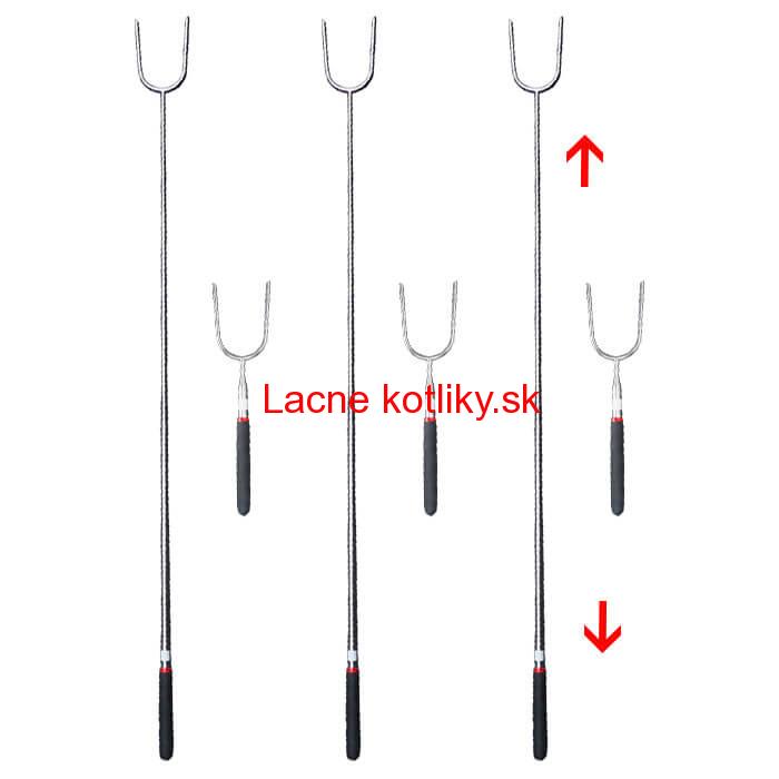 Vidličky na opekanie 24,5 cm - 84,5 cm – teleskopické 6 ks