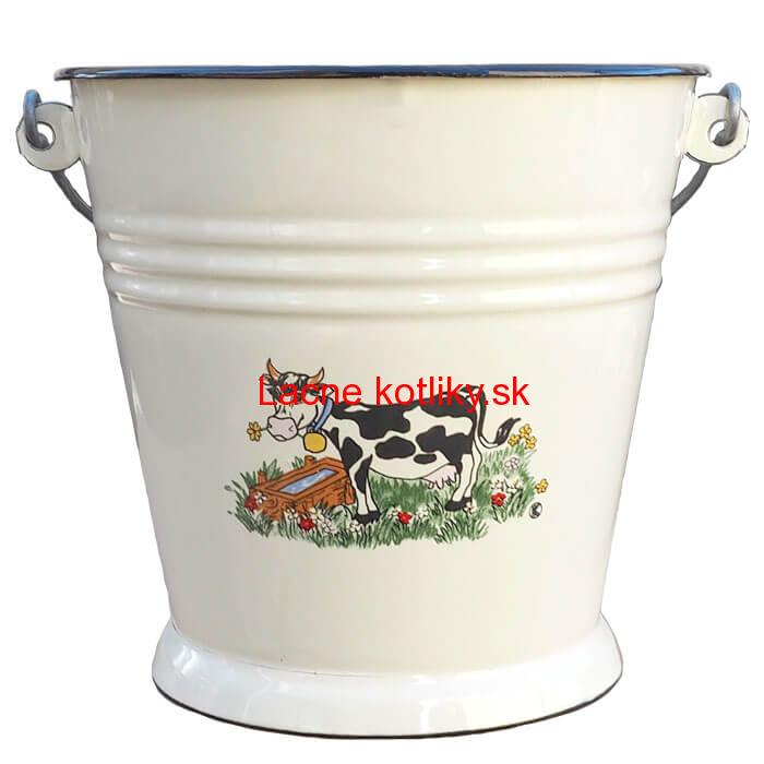 Smaltované vedro 5 L DECOR Kravička