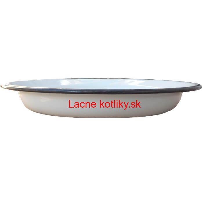Smaltovaný hlboký tanier 28 cm Biely