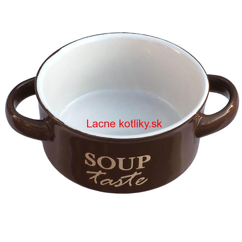 Keramická miska na polievku-hnedá SOUP