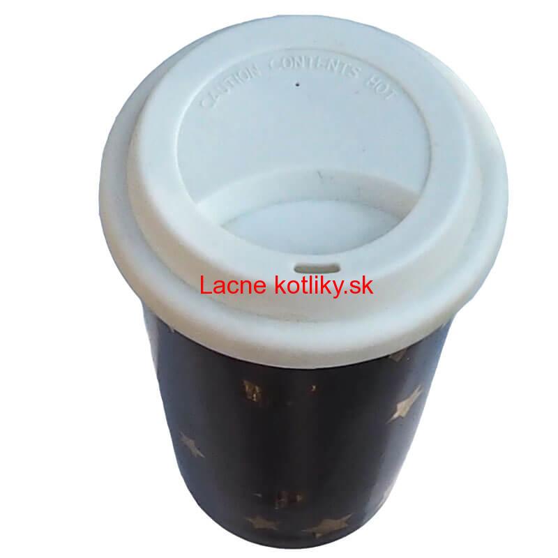 Keramický hrnček s vrchnákom - hnedý VIANOCE