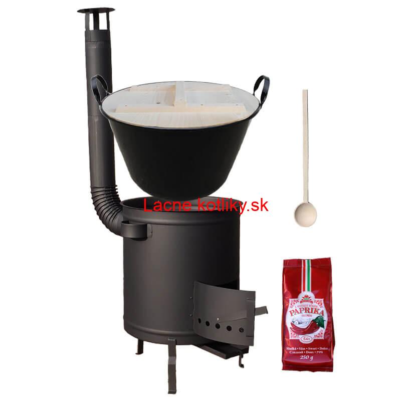 Smaltovaný kotol 80 L + hrubostenná kotlina 60 cm (1,5 mm) STRONG PLUS 600 + sladká paprika 250 g