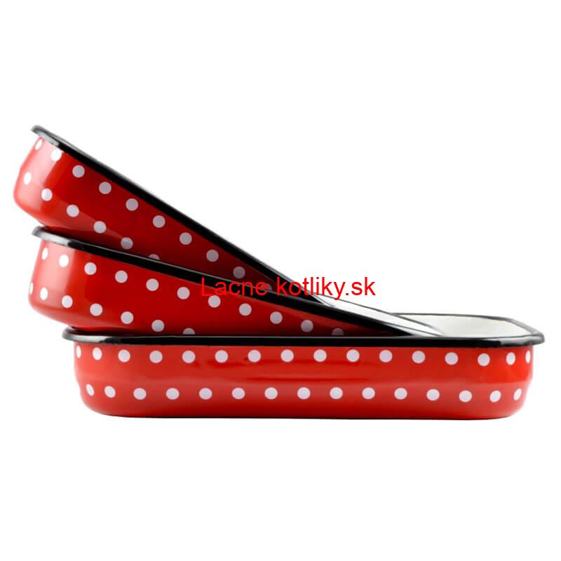 Smaltovane pekáče DECOR 3 ks