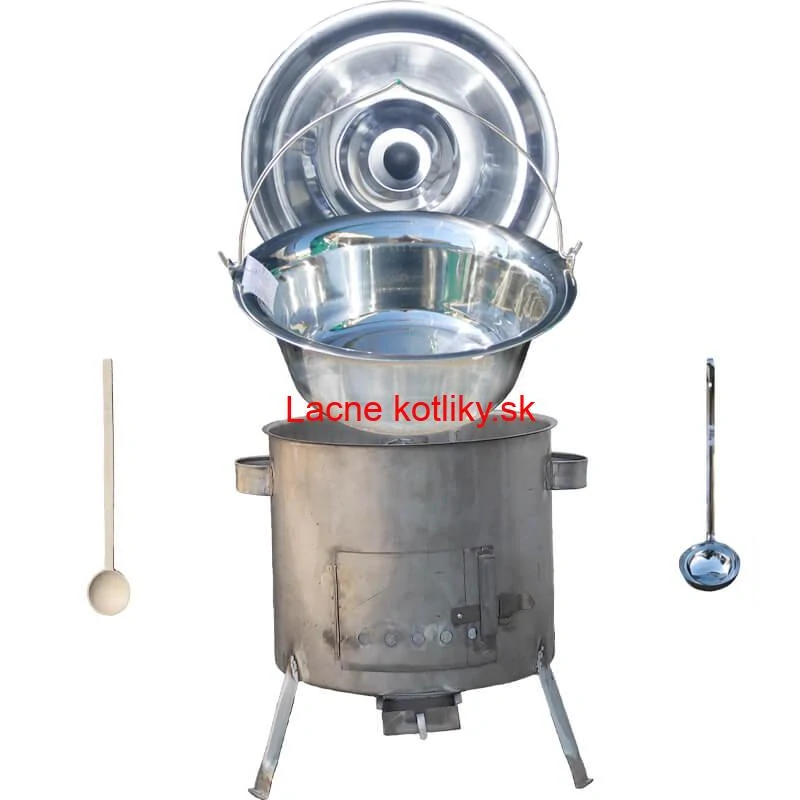 Nerezový kotlík 30 L (1,2 mm) INOX + nerezová kotlina 45 cm (1,5 mm) STRONG CLASSIC