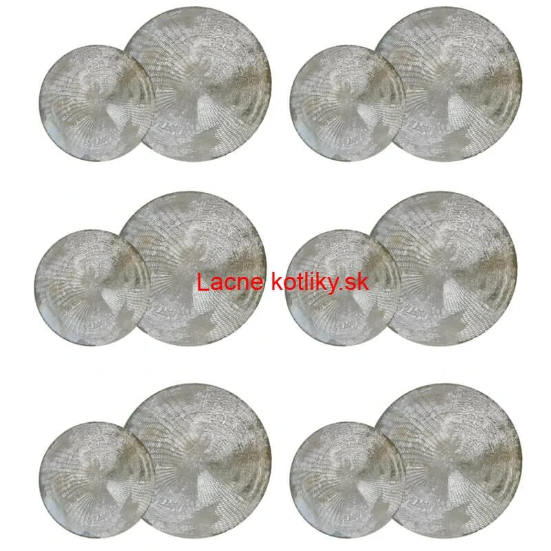 Súprava keramických tanierov 18 ks GREY