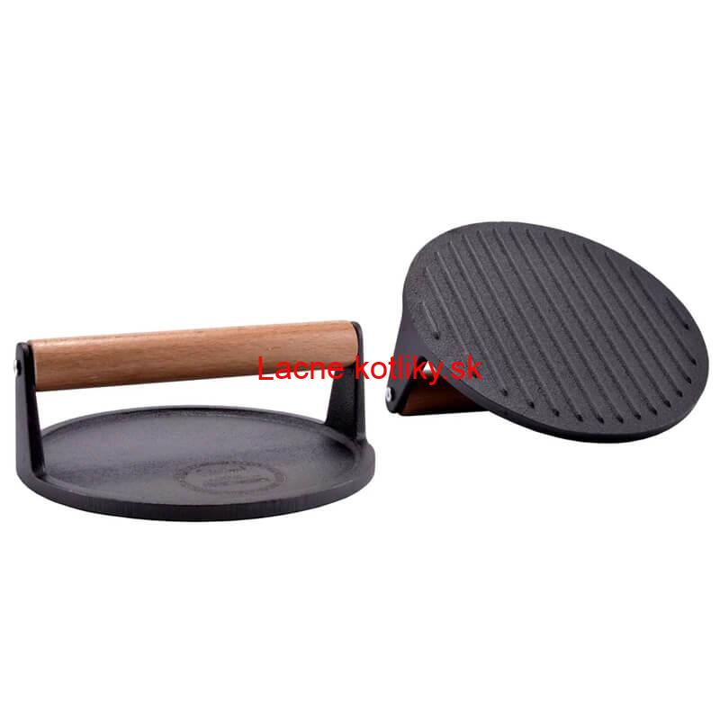 Liatinový lis na mäso 18 cm okrúhly HAMBURGER